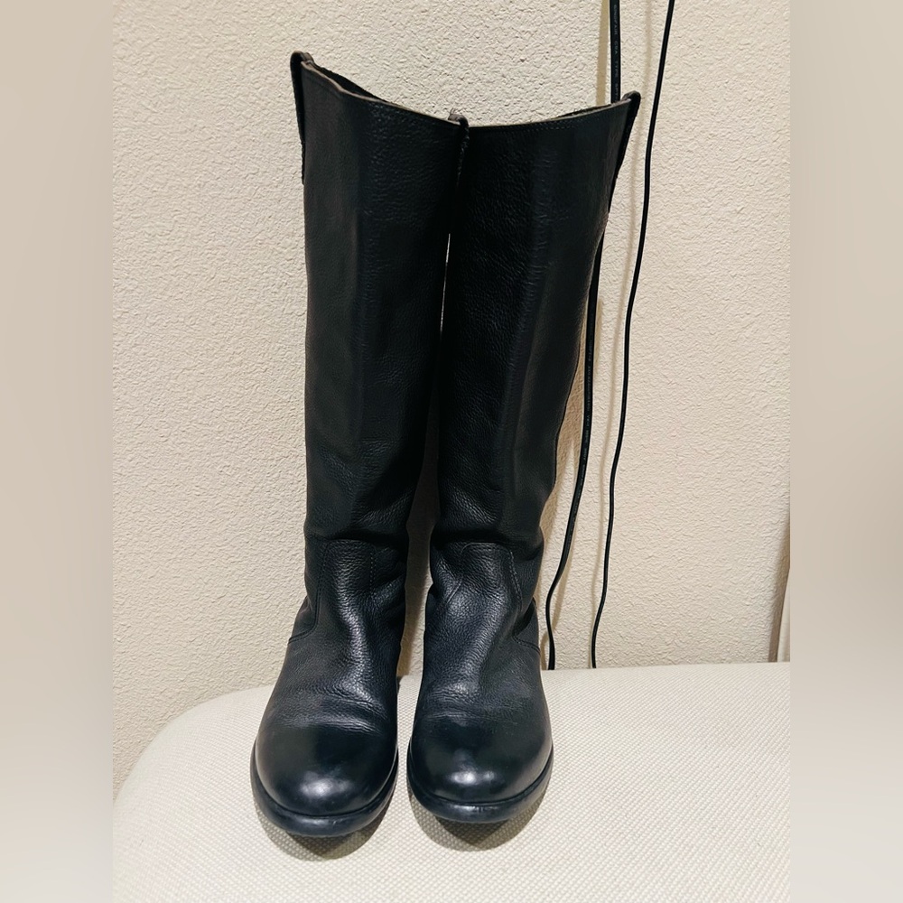 Madewell Black Knee Leather Boots